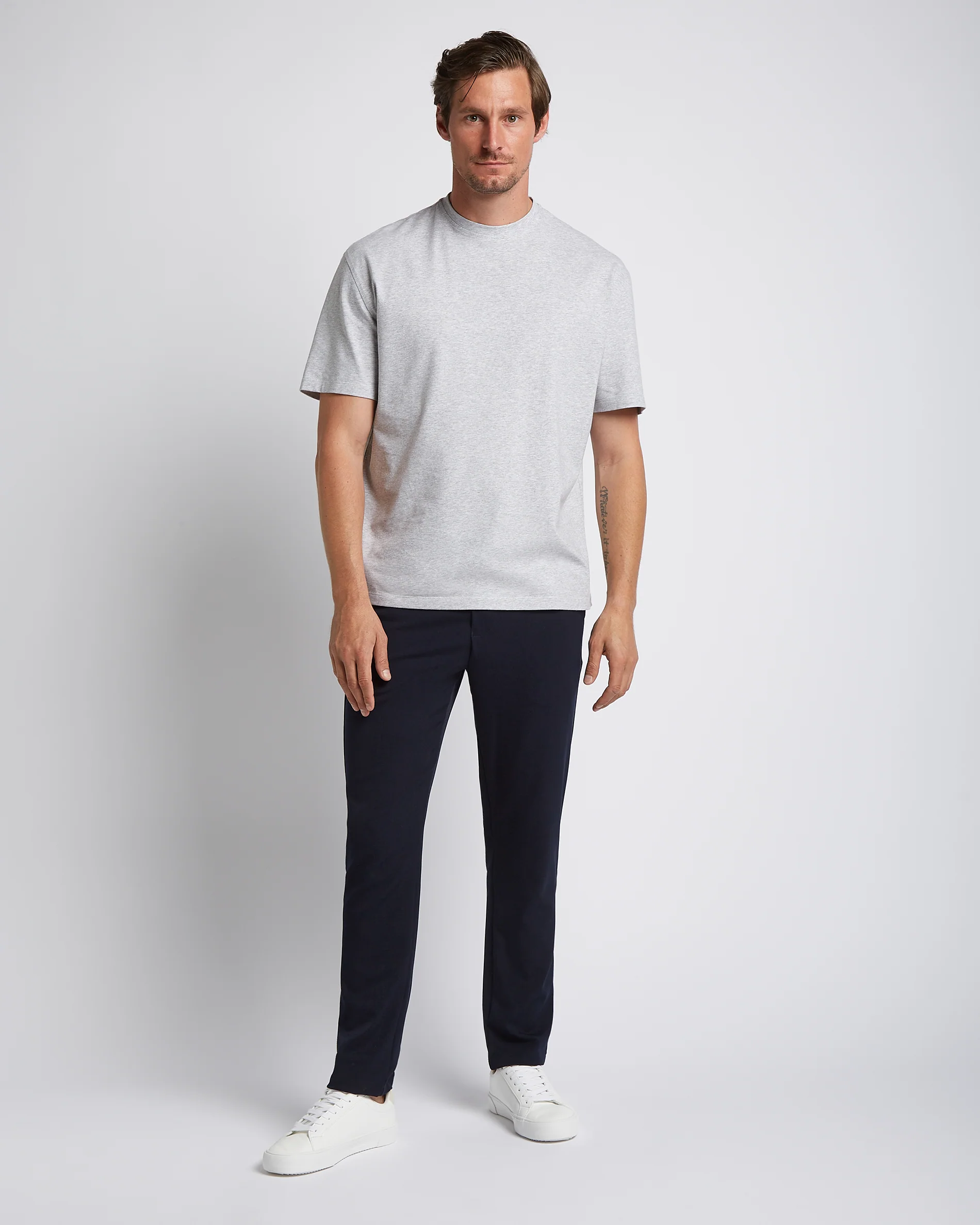 Relaxed T-shirt 3-pack bundle | White & Black & Light grey - Image 6