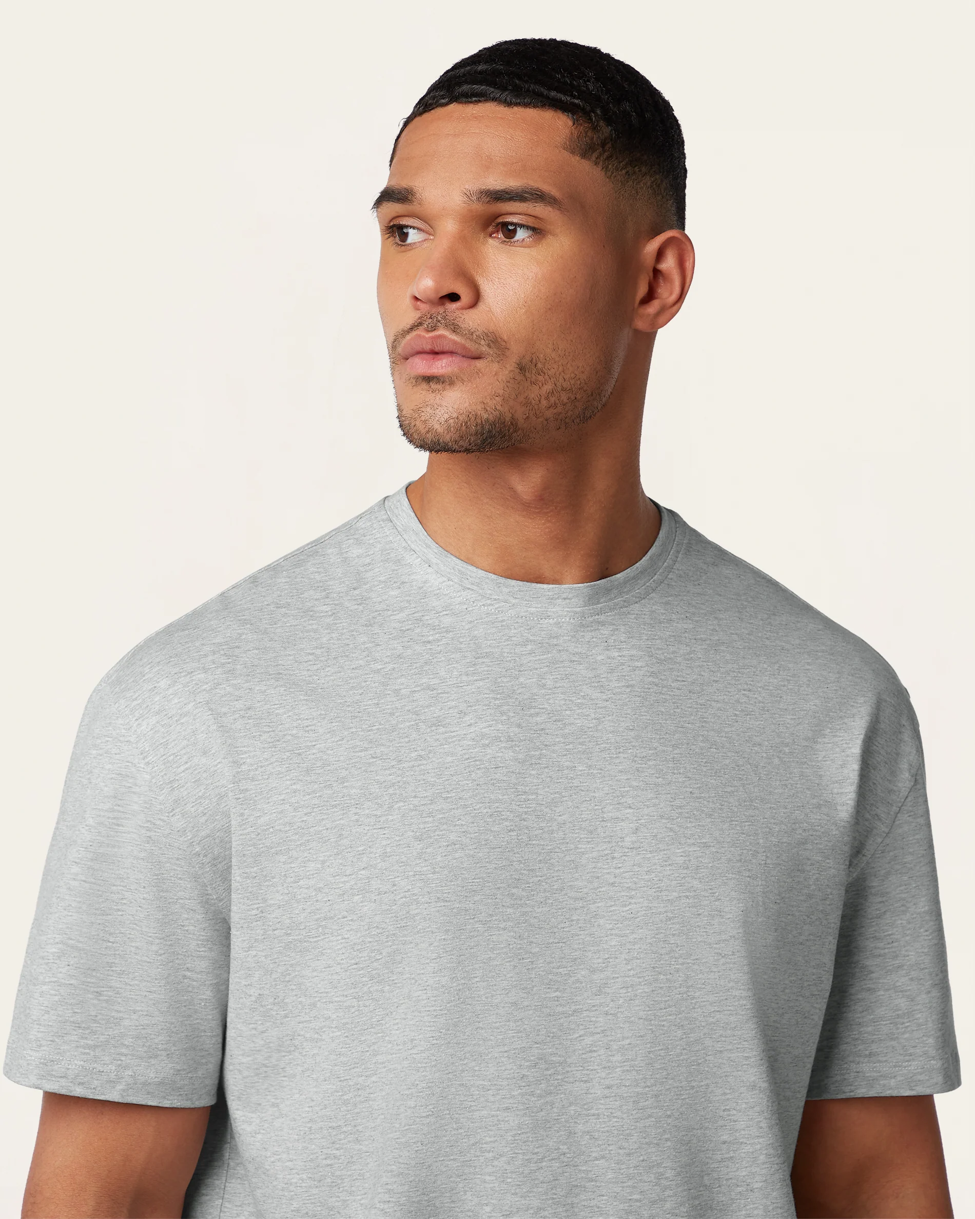 Relaxed T-shirt Light Grey - Image 3
