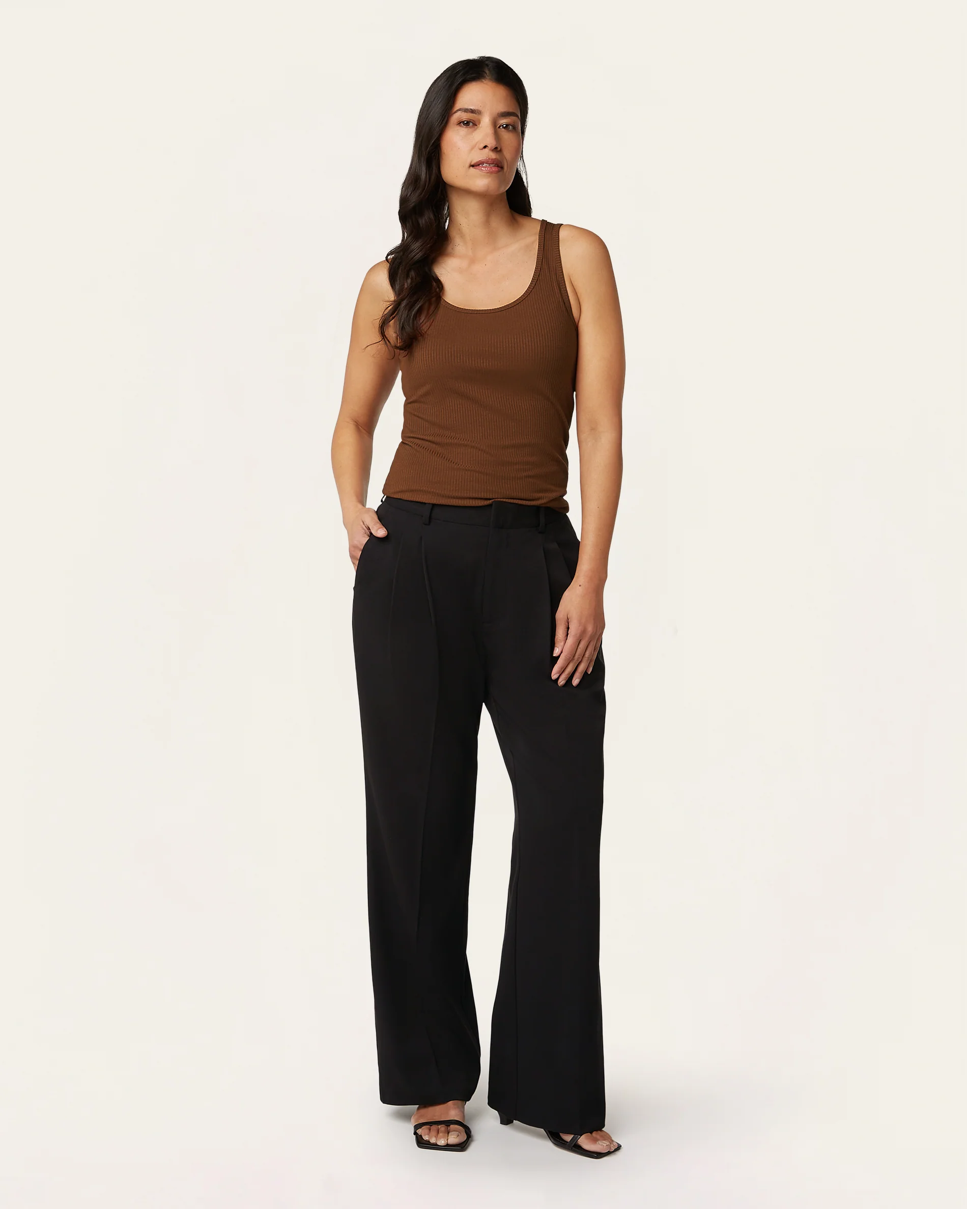 Reversible Tank top - Brown - Image 3