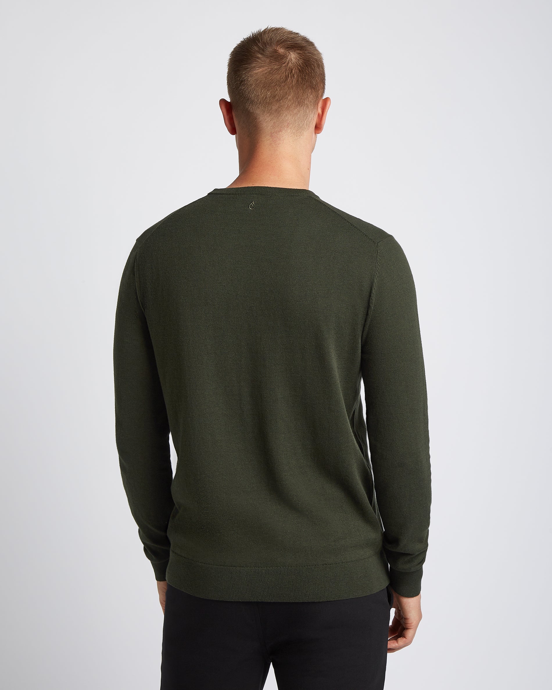 Seawool Crewneck Dark Green - Image 4