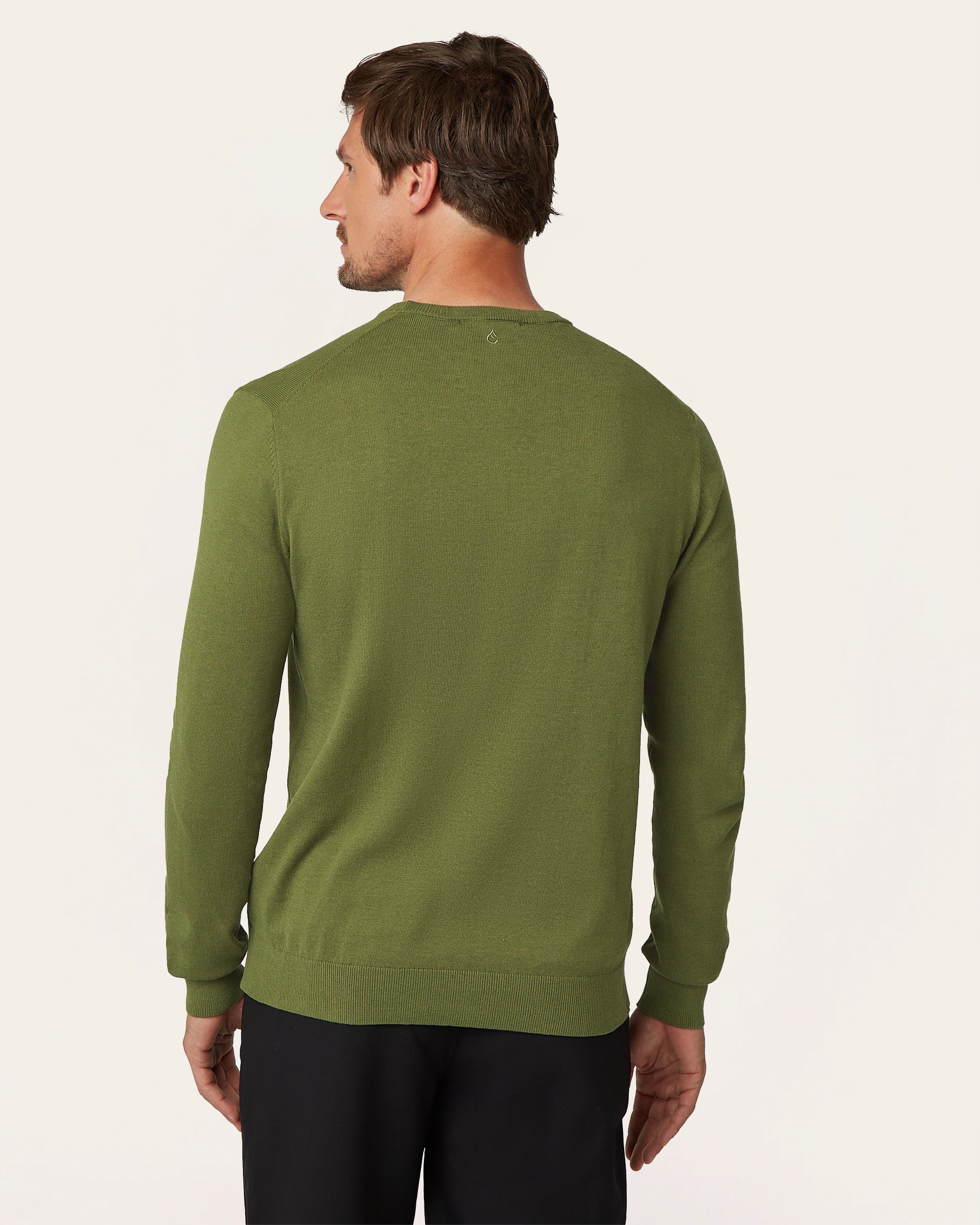 Seawool Crewneck Olive - Image 4