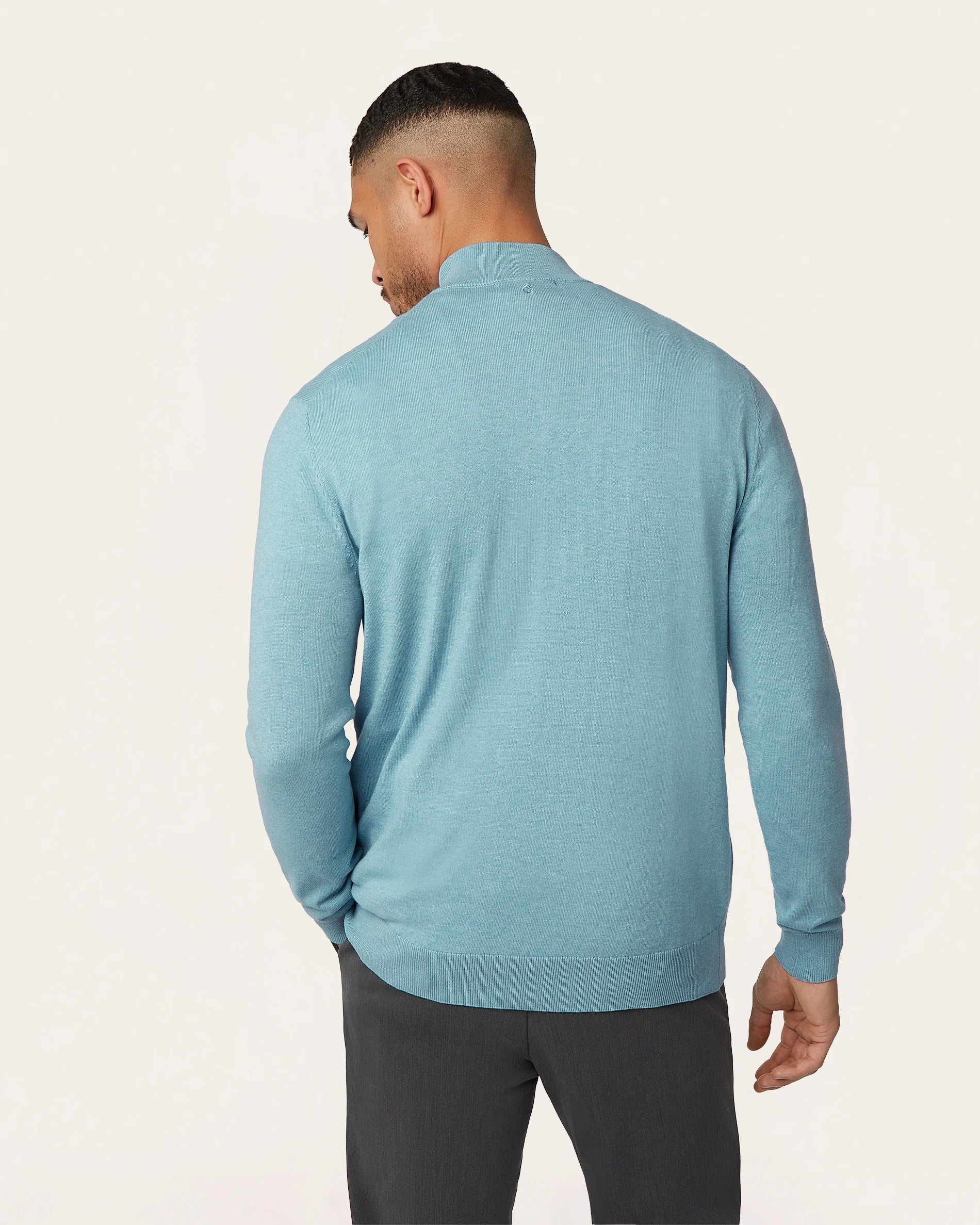 Seawool Half Zip Light Blue - Image 5