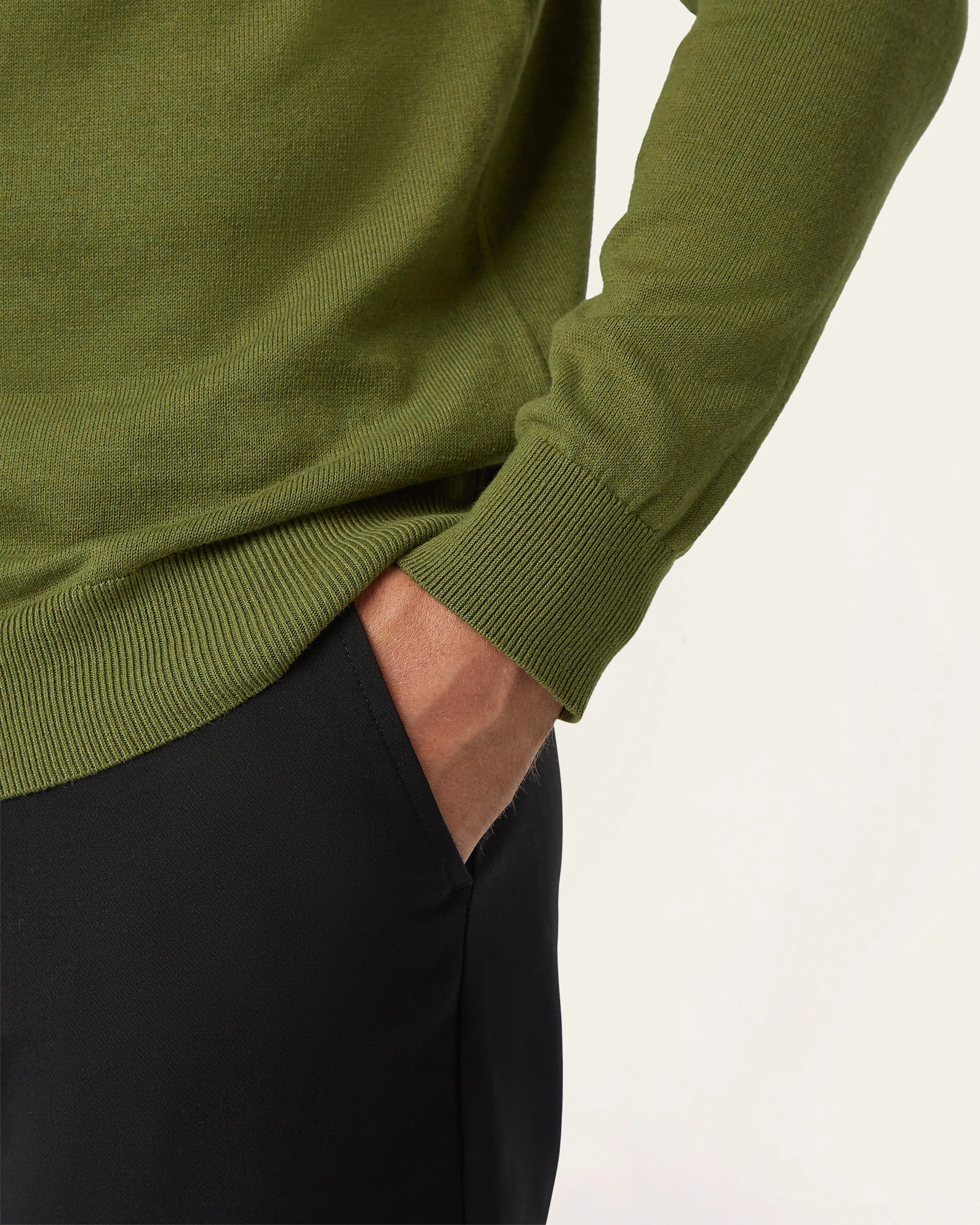 Seawool Half Zip Olive - Image 5