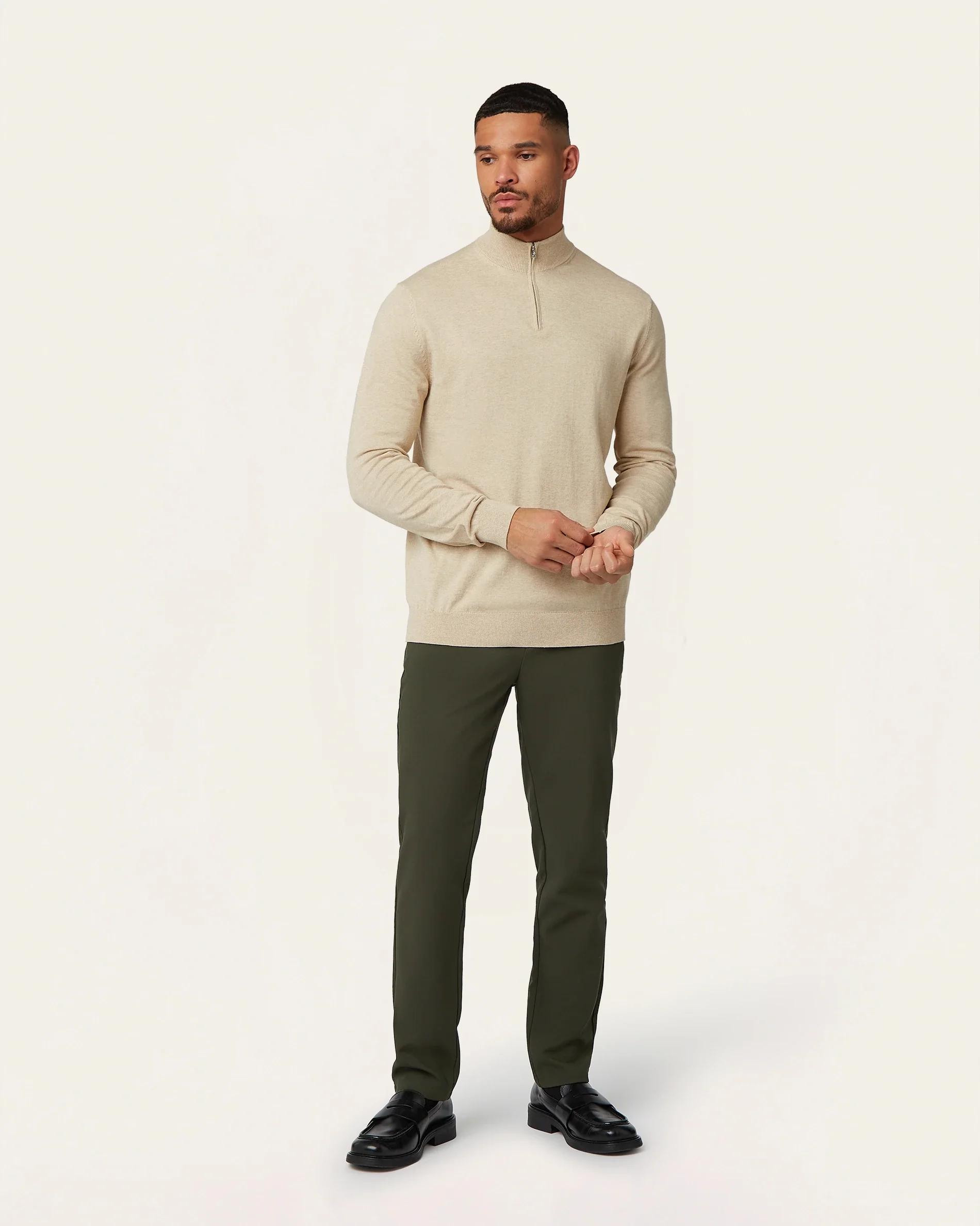 Seawool Half Zip Sand - Image 3