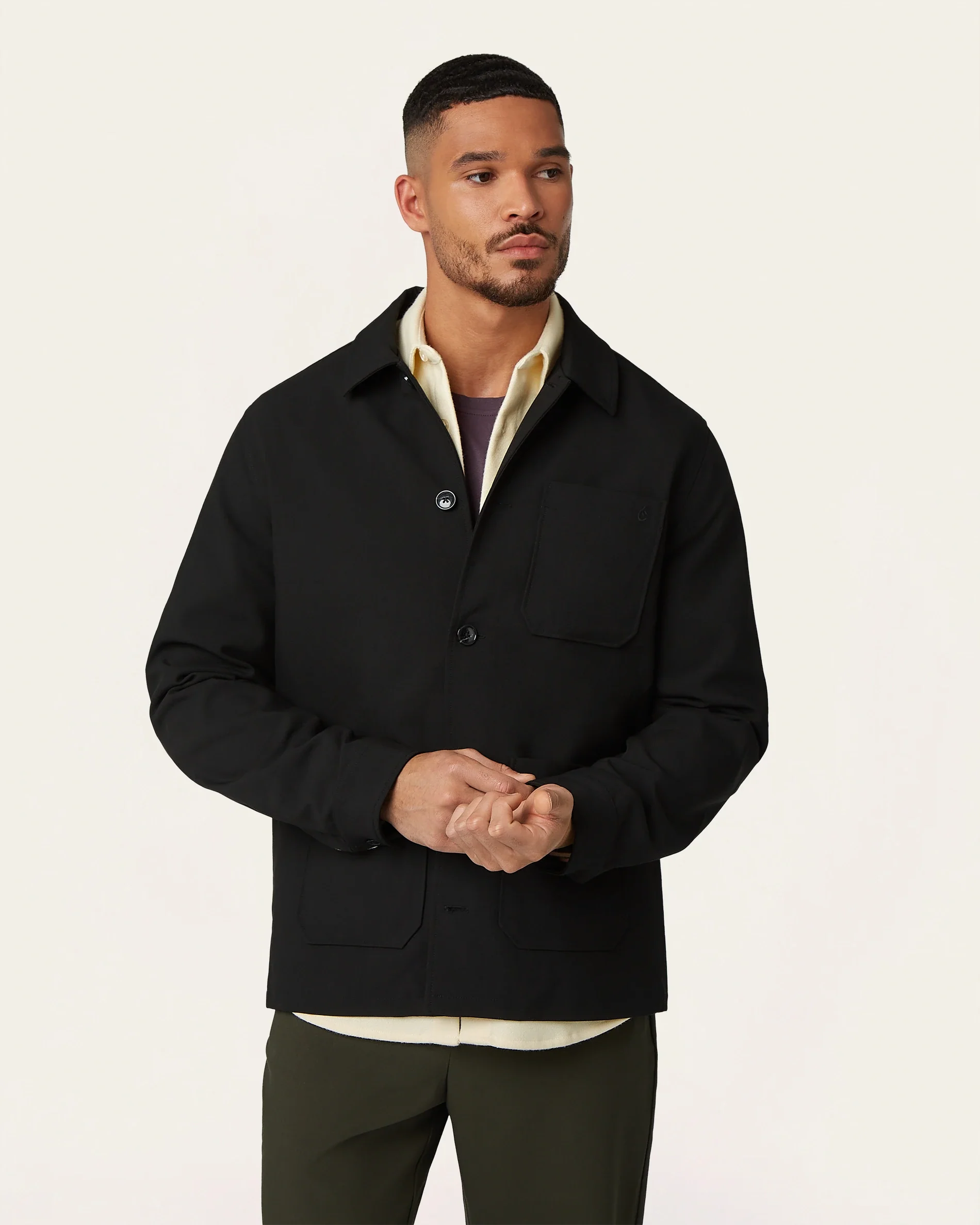 Shirt Jacket Black - Image 3