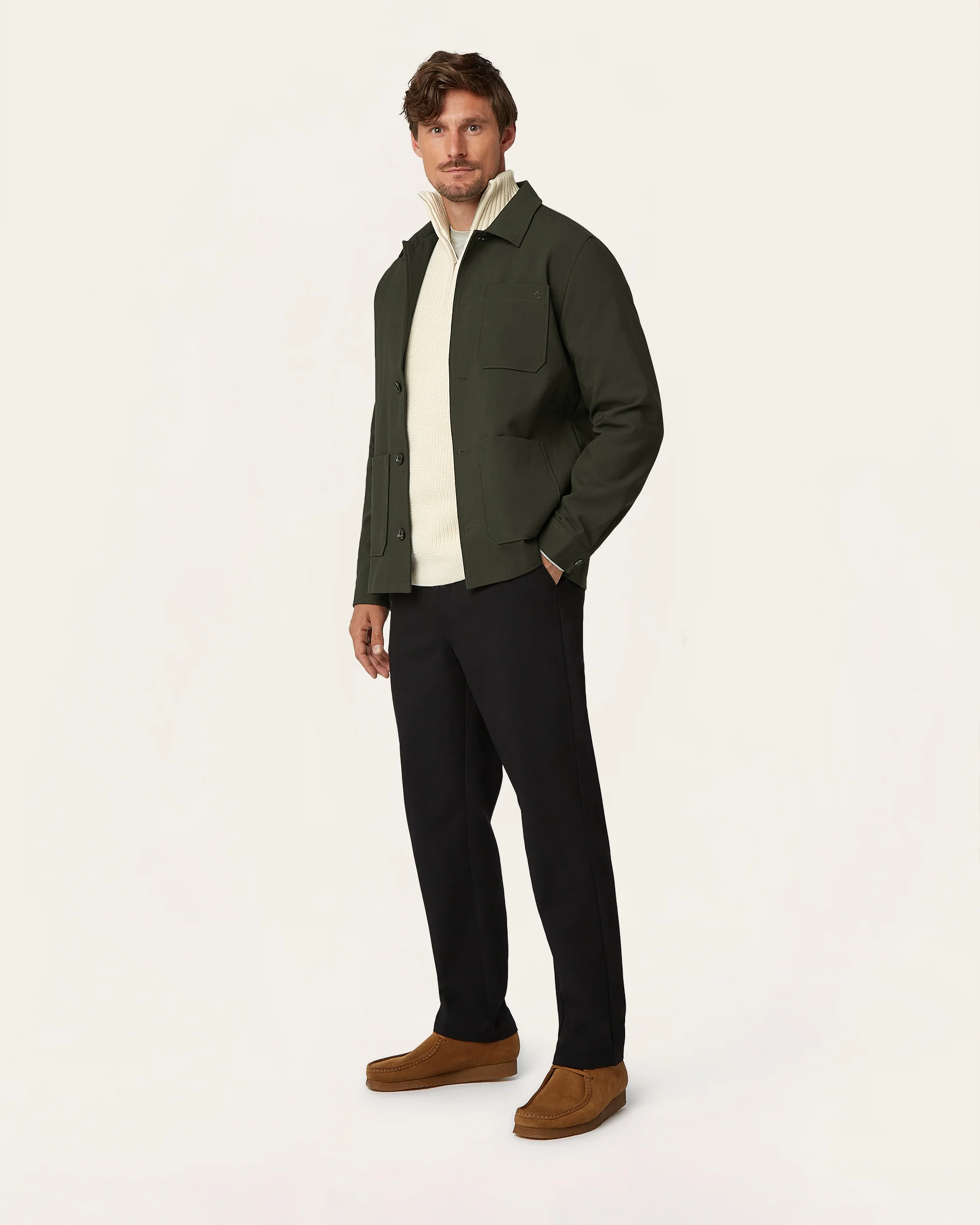 Shirt Jacket Dark Green - Image 3