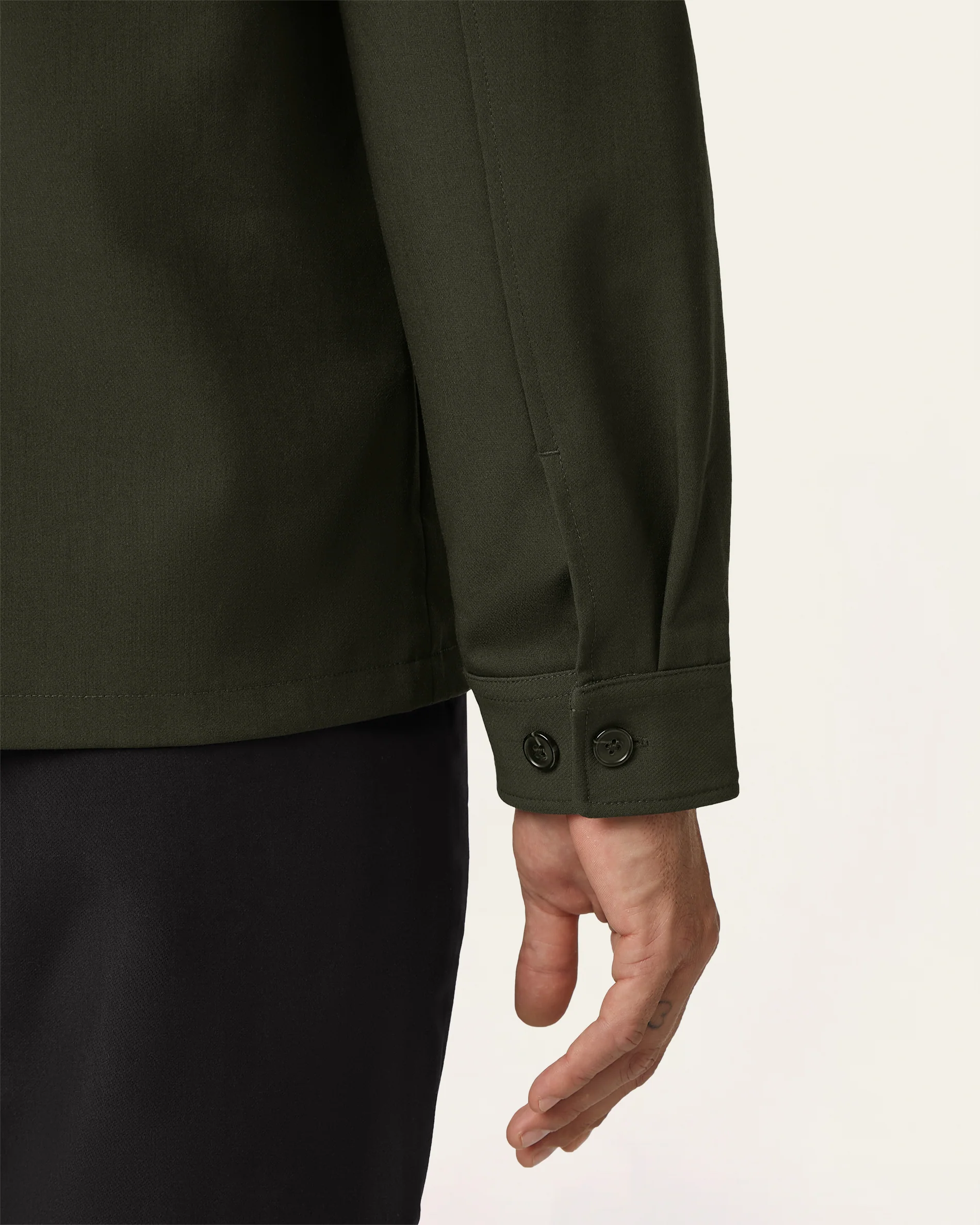 Shirt Jacket Dark Green - Image 5