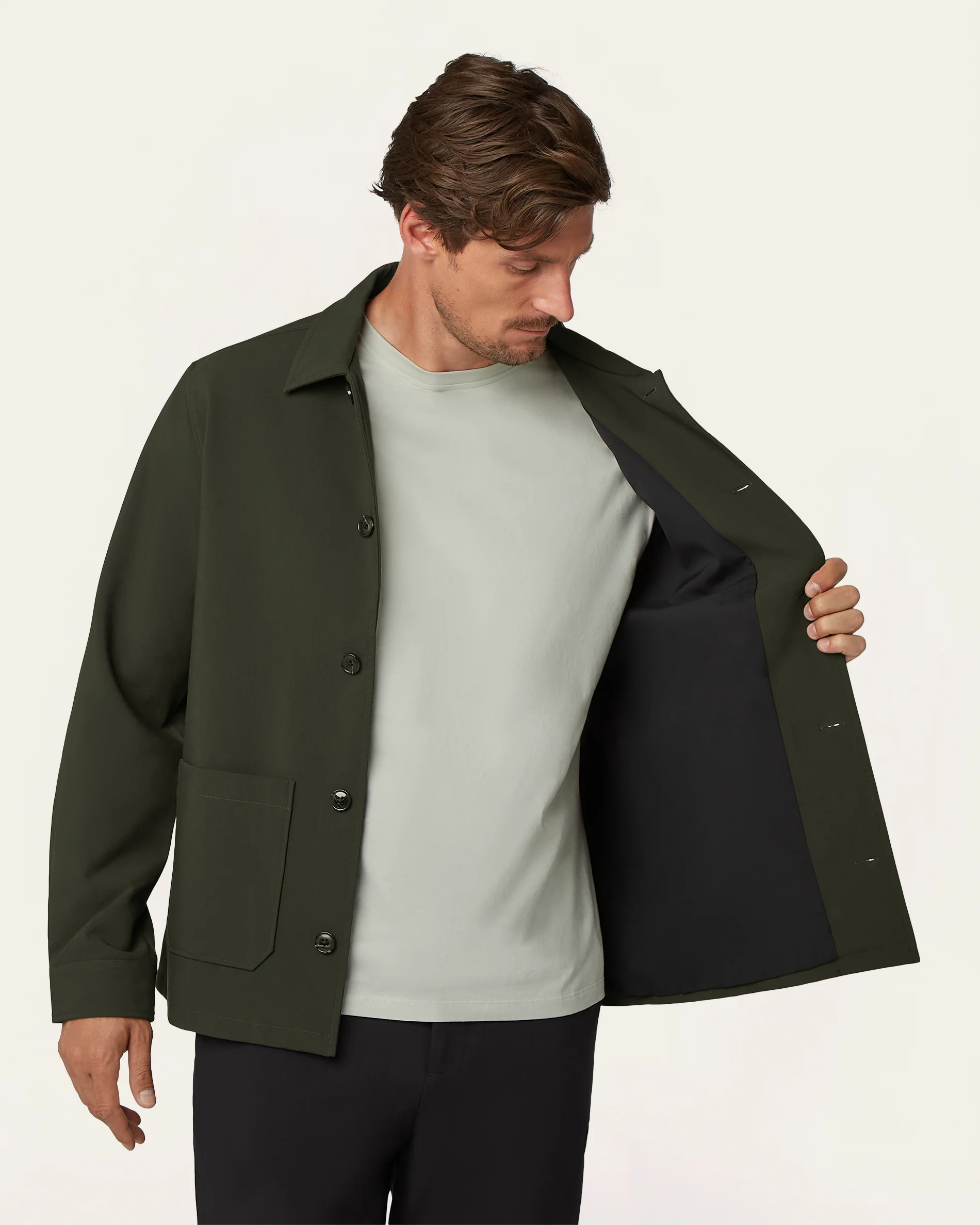 Shirt Jacket Dark Green - Image 7