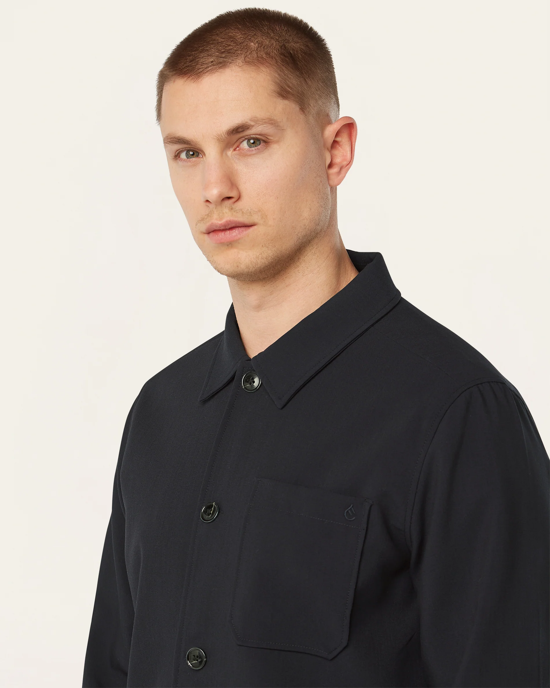 Shirt Jacket Navy - Image 3