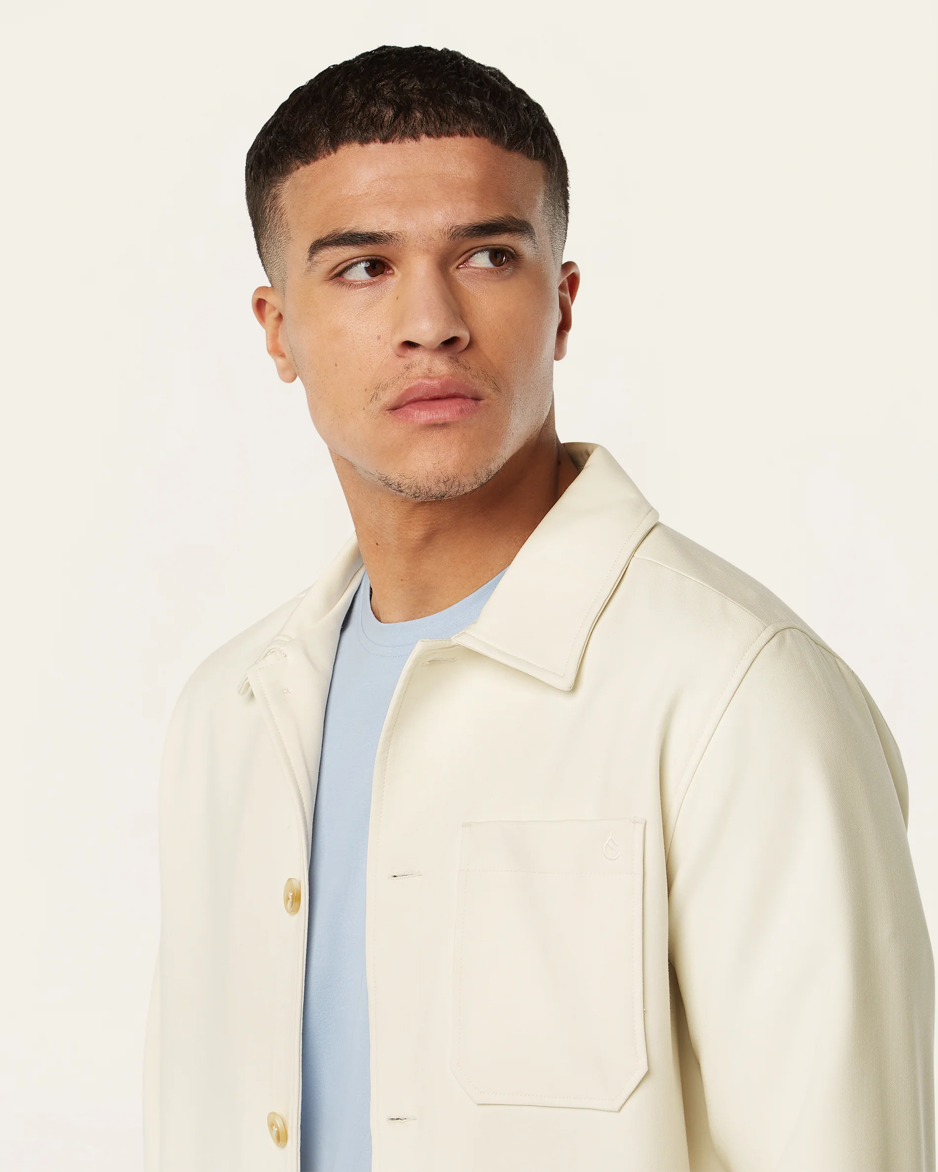 Shirt Jacket Off White - Image 3