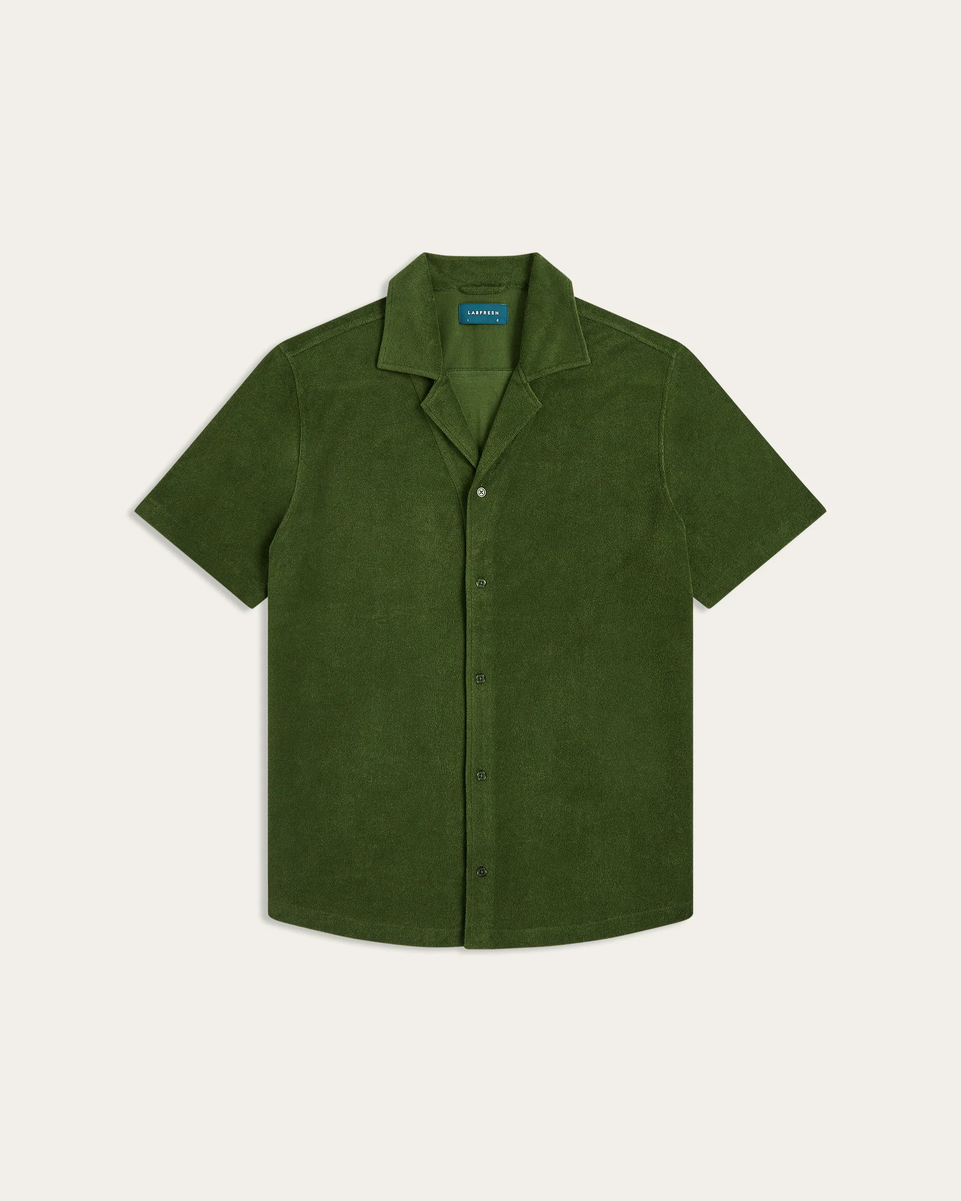 Short sleeve Terry Shirt Dark Green - Image 7