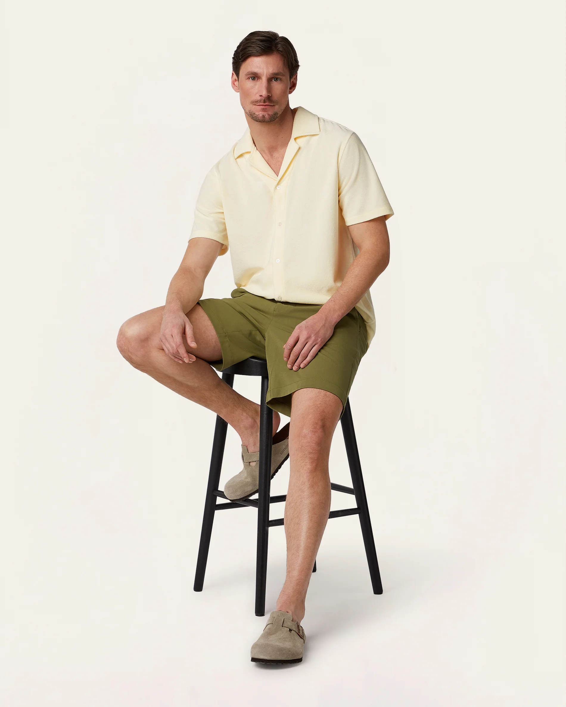 Short sleeve Terry Shirt Off White - Image 3
