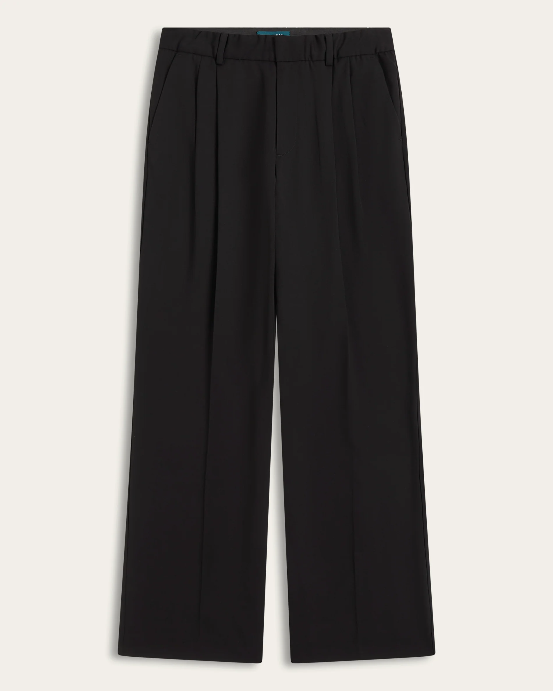 Pleated Signature wide pants - Black - Image 5