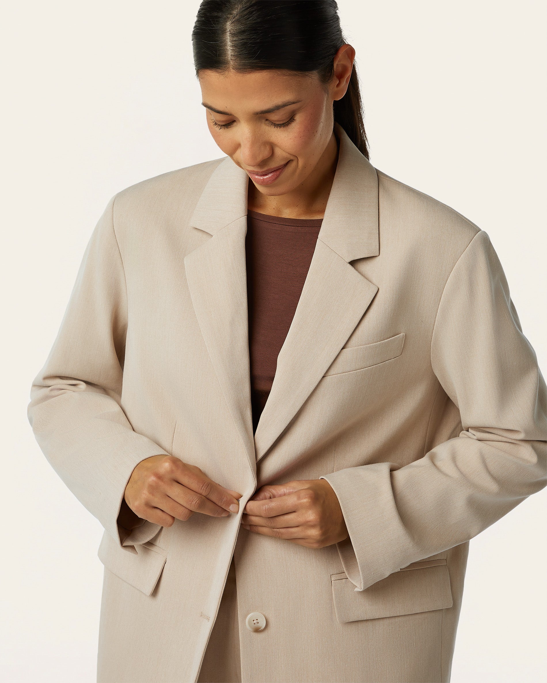 Signature Blazer - Sand - Image 3