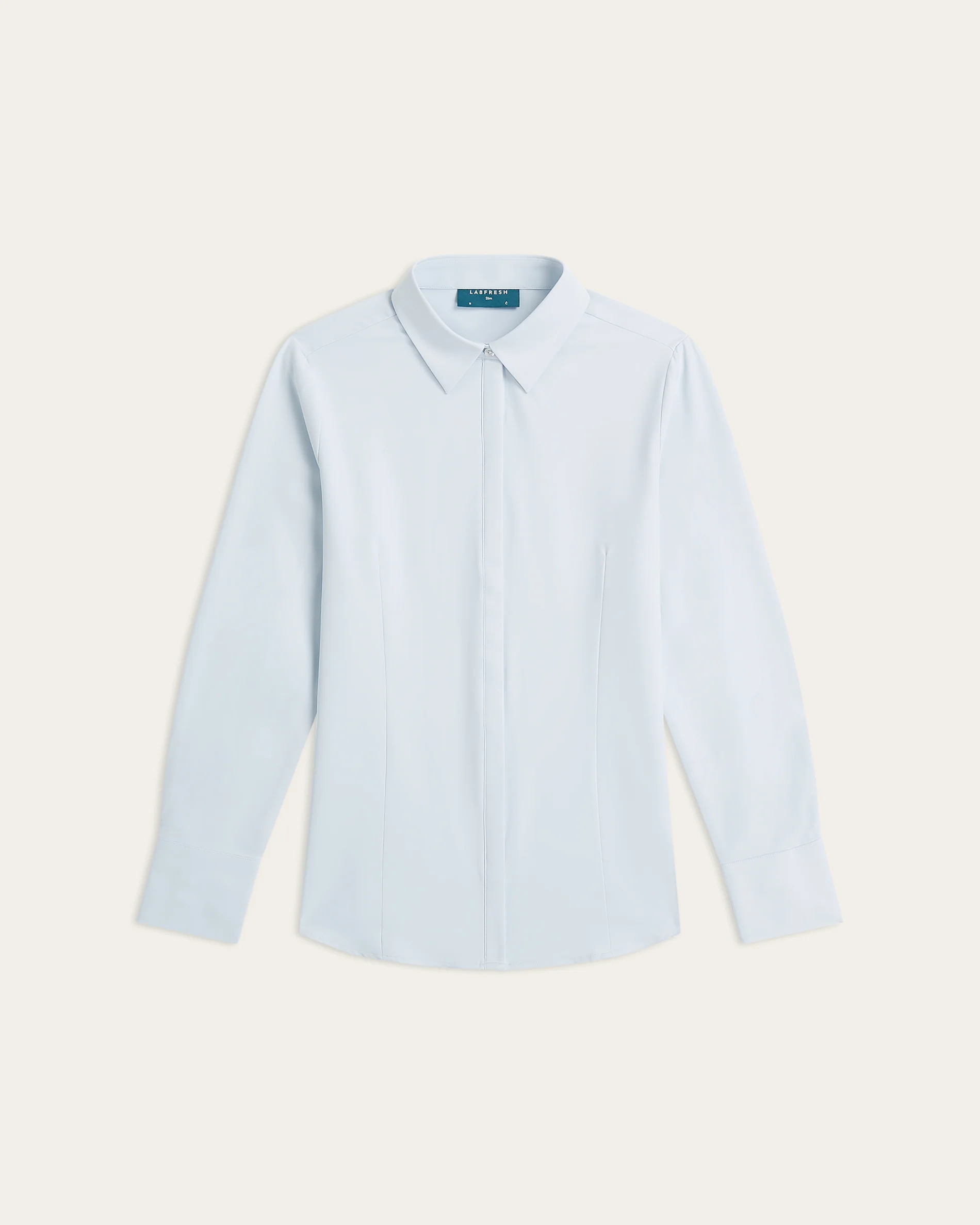 Slim fit Blouse - Light Blue - Image 6