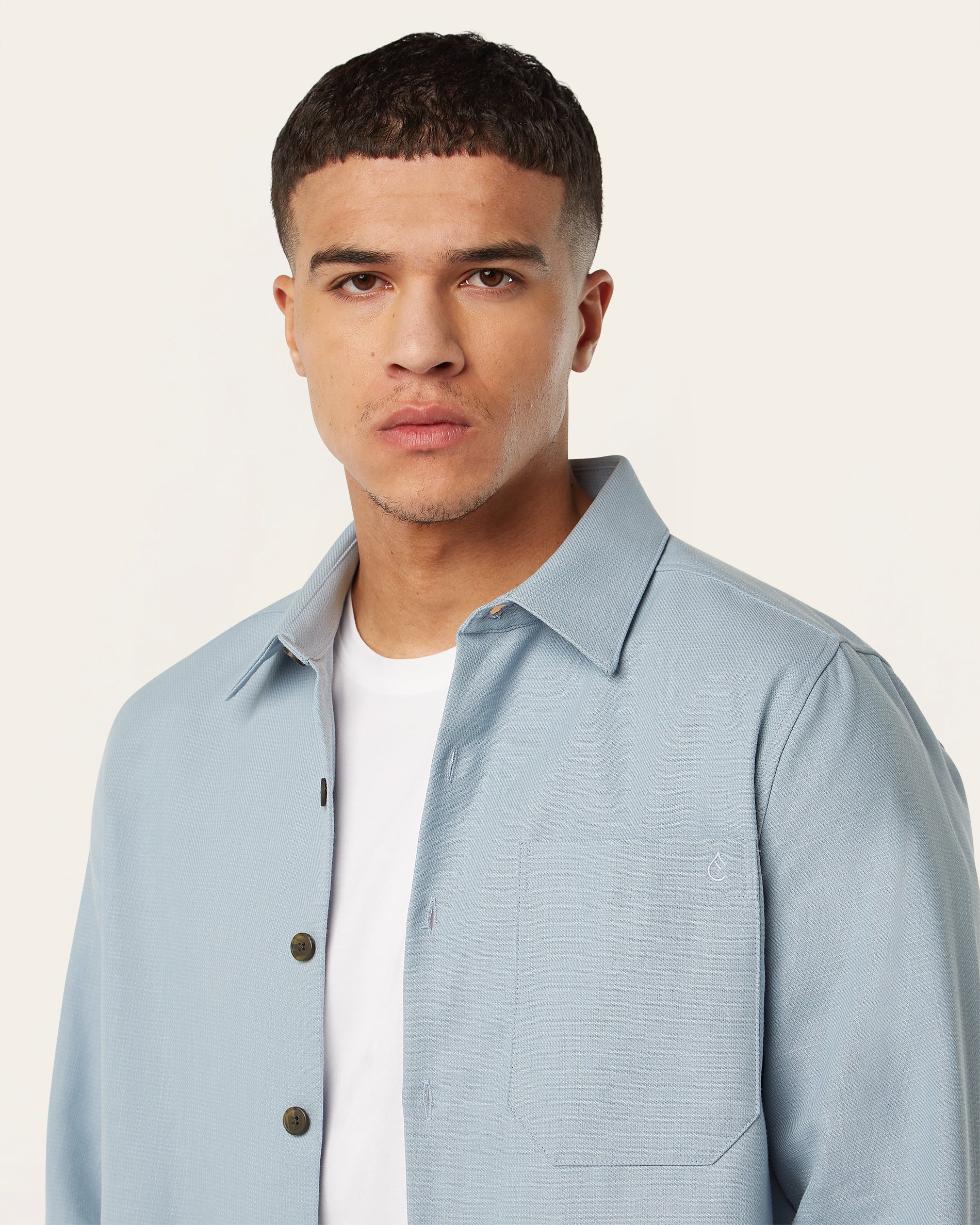 Overshirt Light Blue - Image 4