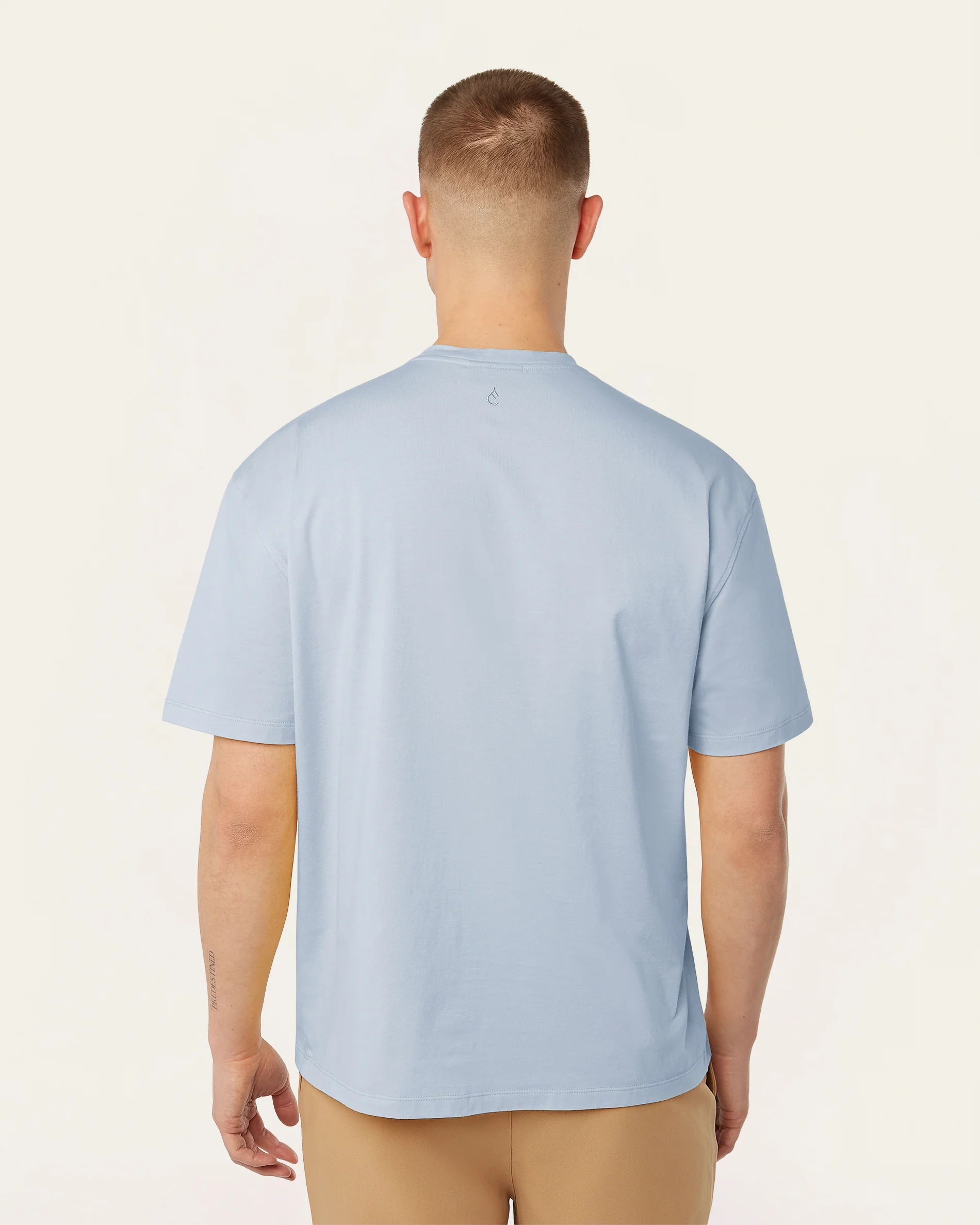 Relaxed T-shirt Light Blue - Image 4