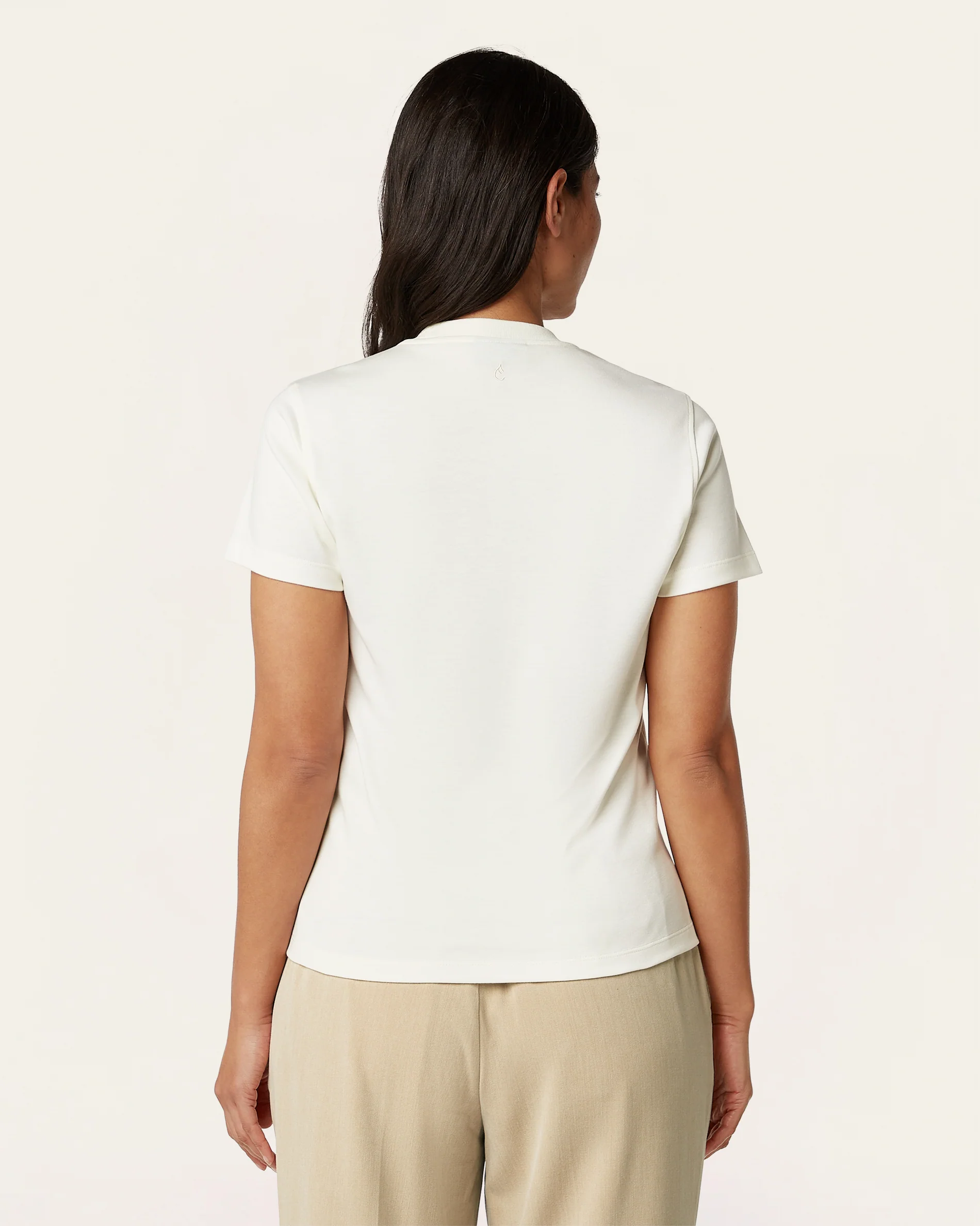 Interlock Slim T-shirt - Off white - Image 3