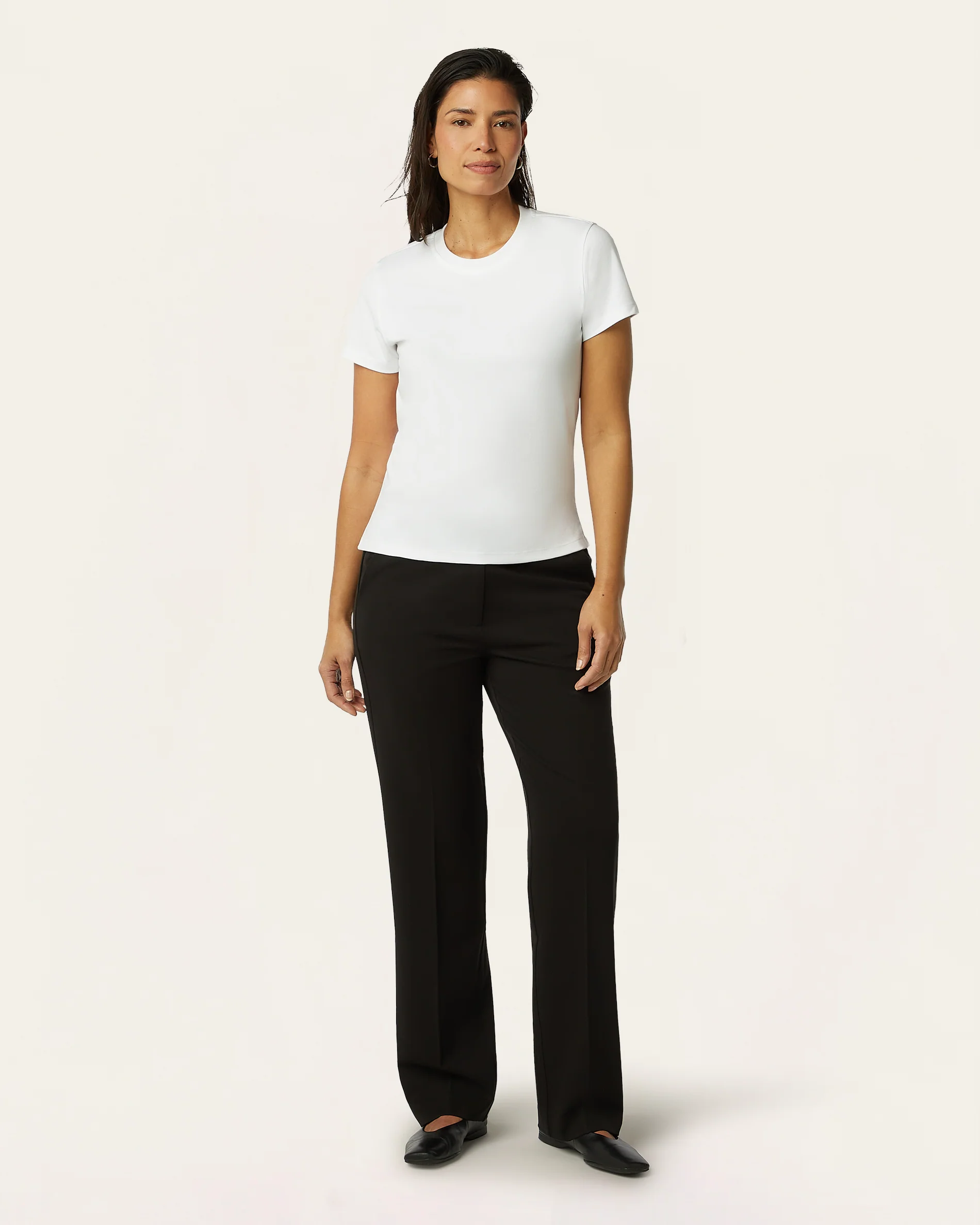 Interlock Slim T-shirt - White - Image 2