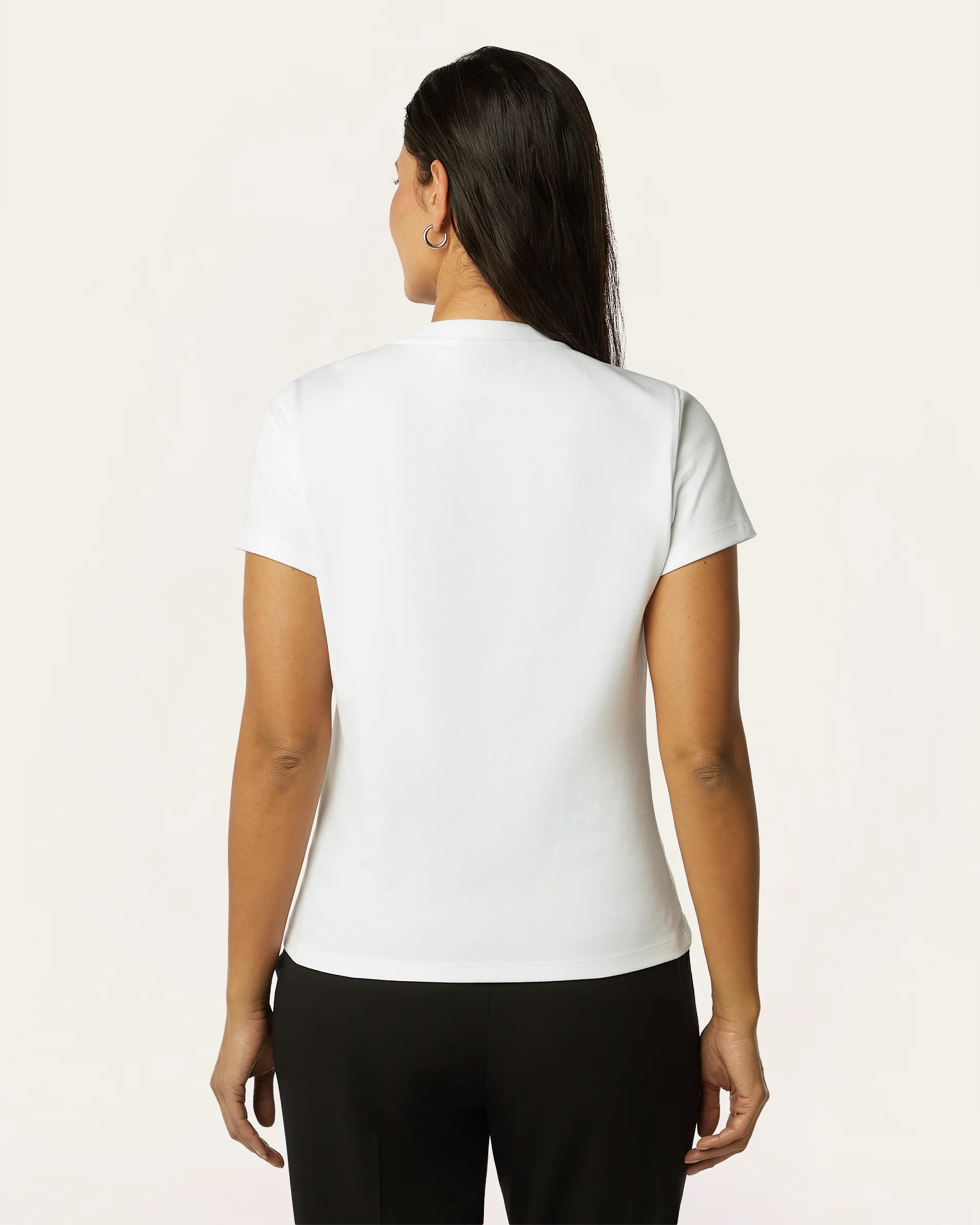 Interlock Slim T-shirt - White - Image 3