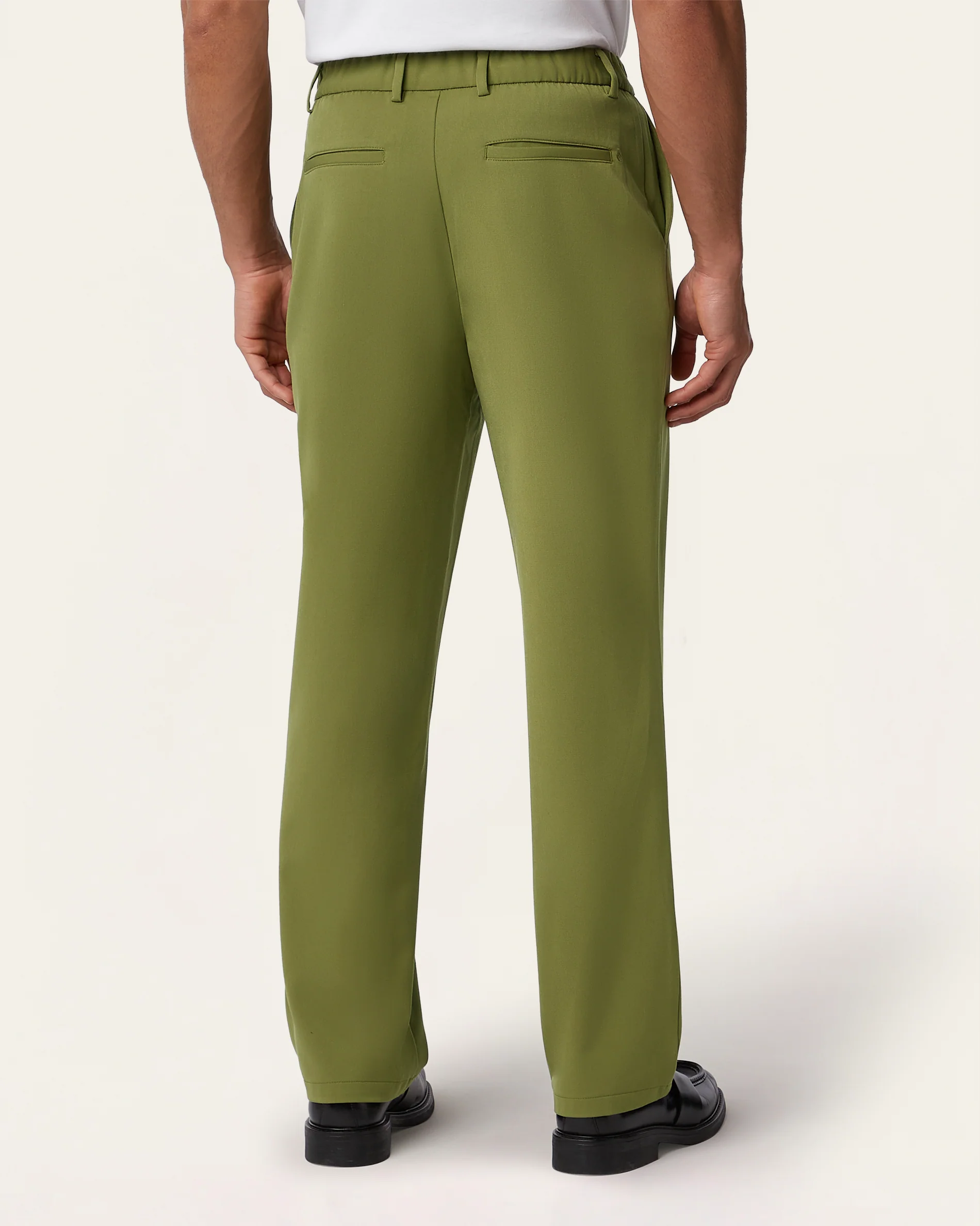 Straight Everyday Pants Olive - Image 3