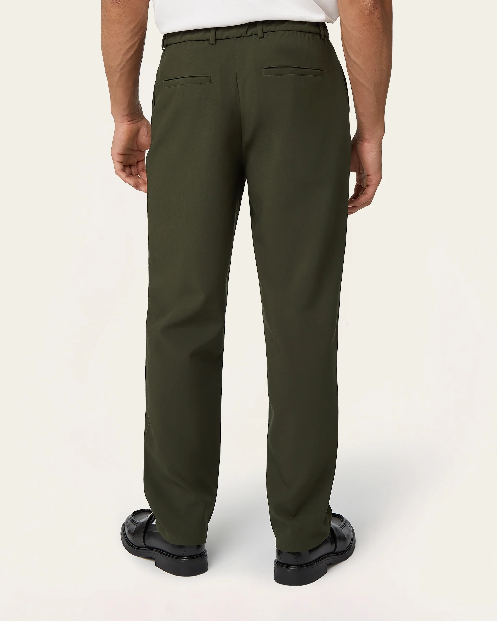 Straight Classic Pants Dark Green - Image 4