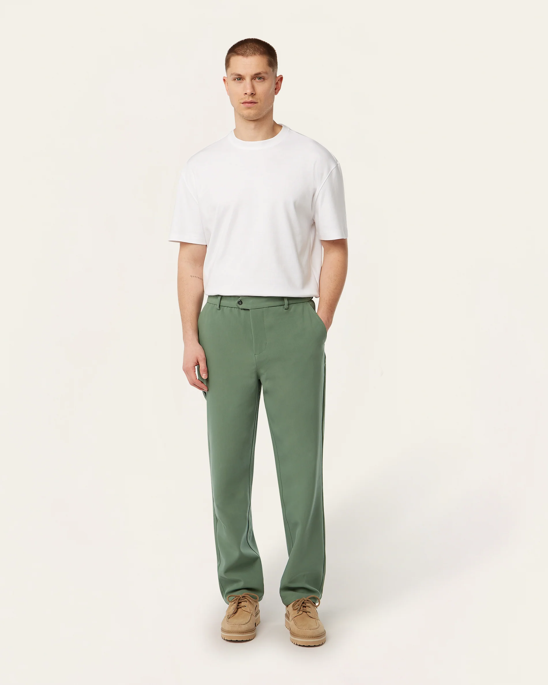 Straight Classic Pants Grass Green - Image 6