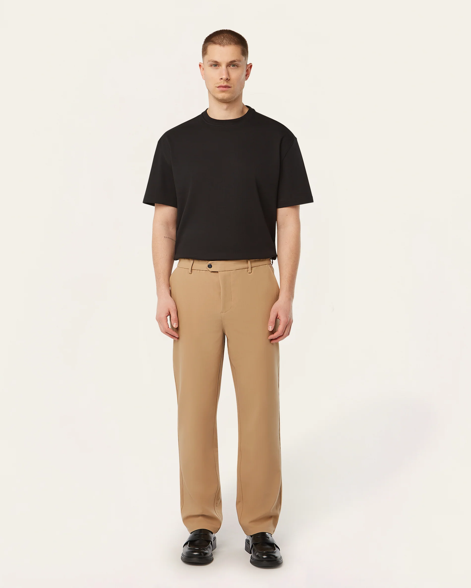 Straight Classic Pants Light Camel - Image 8