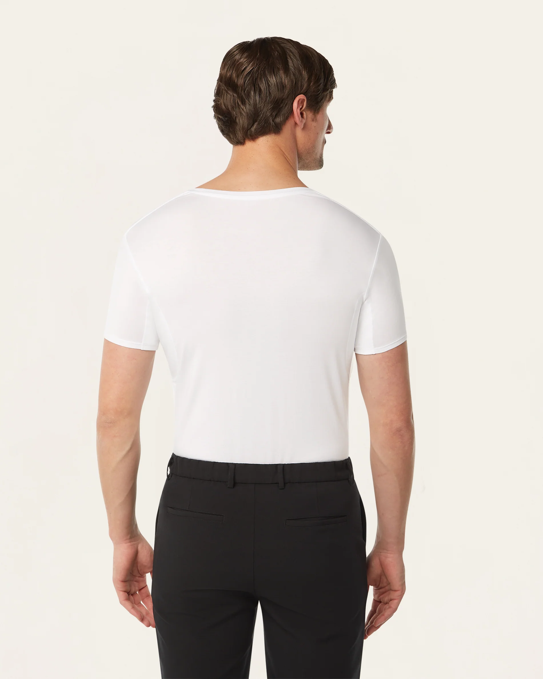 Crewneck sweat-proof undershirt white - Image 3