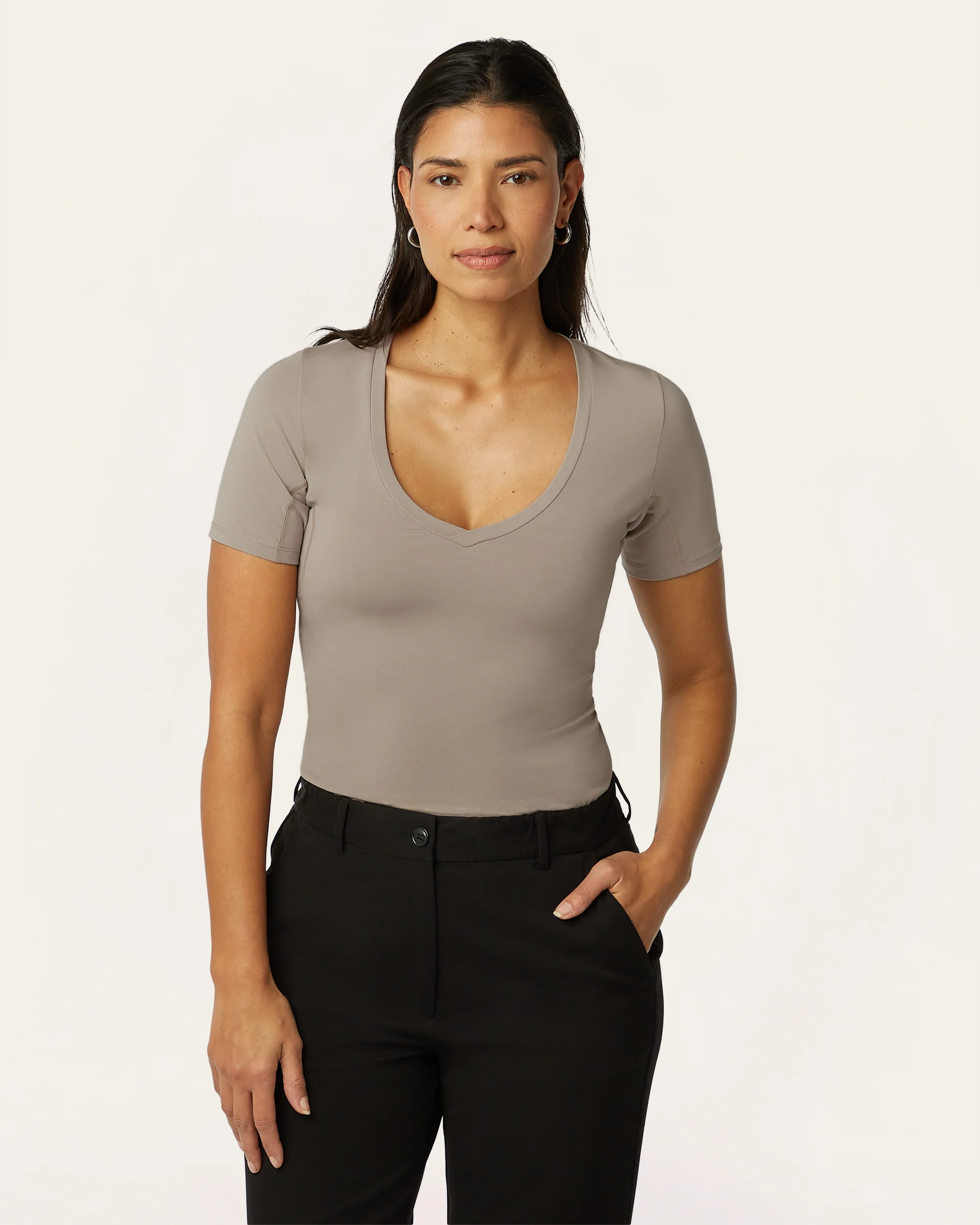 Sweat-proof undershirt - Khaki - Image 4