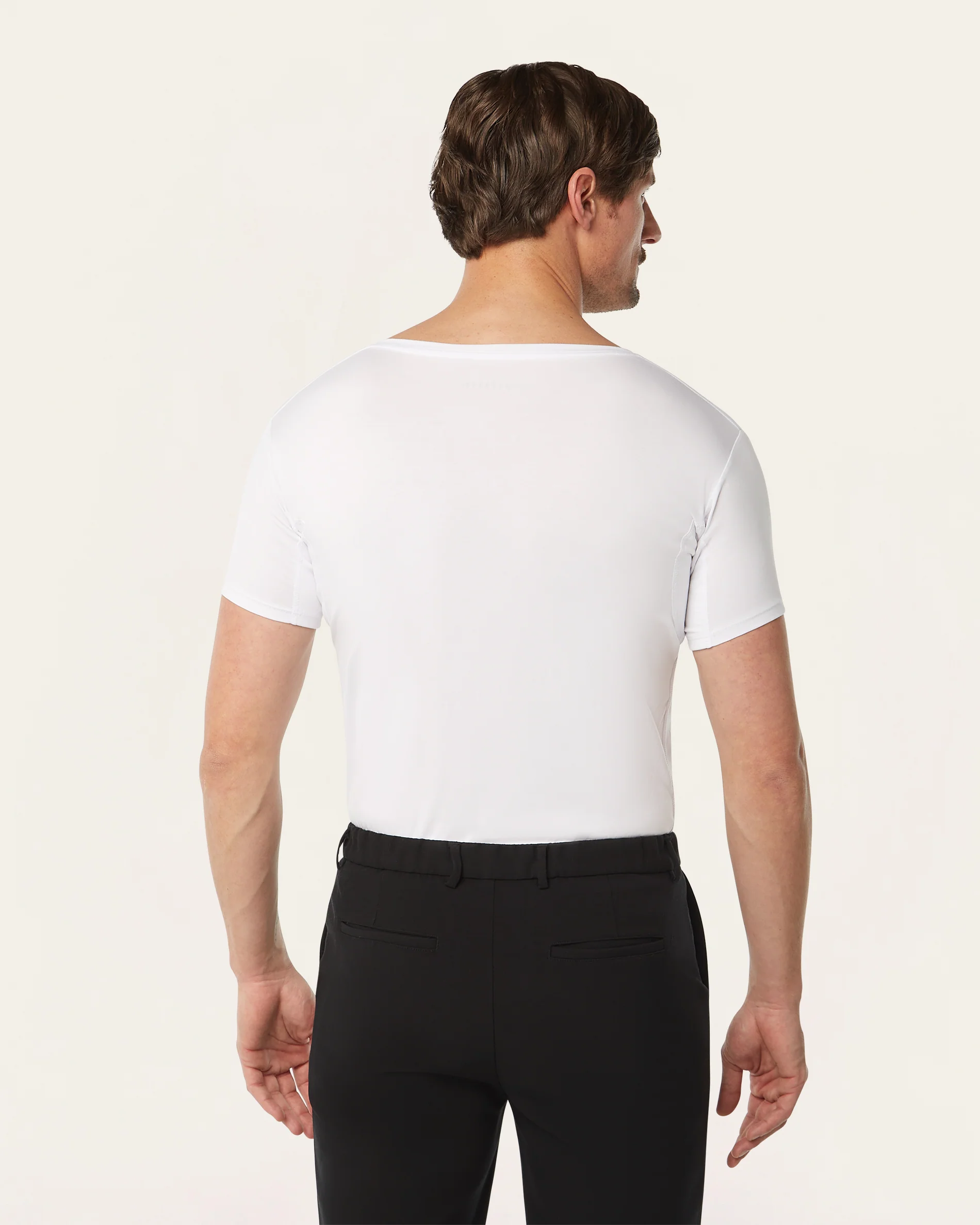 V-neck Sweat-proof undershirt white - Image 3